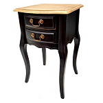 Тумба прикроватная из массива березы с 2-мя ящиками в стиле прованс Vintage варинант исполнения - 5 | Loft Concept в Екатеринбурге