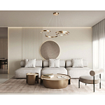 Люстра подвесная светодиодная в виде волнообразной ленты Ribbon Vortex варинант исполнения - 26 | Loft Concept в Екатеринбурге