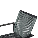 Стул темно-серый с высокой плетеной спинкой и сиденьем Braided Strength варинант исполнения - 8 | Loft Concept в Екатеринбурге