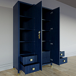 Большой шкаф с витриной Elsa Dreams Blue варинант исполнения - 3 | Loft Concept в Екатеринбурге