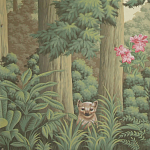 Обои ручная роспись Redwoods Sequoia colourway on Aurore scenic paper варинант исполнения - 1 | Loft Concept в Екатеринбурге