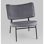 Мини-кресло District Lounge велюр серый варинант исполнения - 1 | Loft Concept в Екатеринбурге