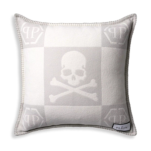 Подушка Philipp Plein Cushion Cashmere Skull 45 x 45 Grey