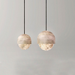 Подвесной светильник светодиодный с плафоном сферической формы Stone Helios варинант исполнения - 2 | Loft Concept в Екатеринбурге