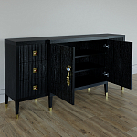 Большой Комод-буфет Elsa Dreams Black с ящиками варинант исполнения - 5 | Loft Concept в Екатеринбурге