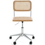 Офисный стул из ротанга на колёсах June Rattan Wicker Chair варинант исполнения - 2 | Loft Concept в Екатеринбурге