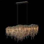 Люстра подвесная с металлическими дугами и длинными цепочками 115 см Atlantis Chain варинант исполнения - 10 | Loft Concept в Екатеринбурге