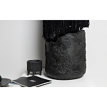 Напольная лампа черная с текстильными элементами "ЯРВИ" варинант исполнения - 6 | Loft Concept в Екатеринбурге