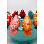 Декоративное дизайнерское блюдо разноцветные попугаи  варинант исполнения - 4 | Loft Concept в Екатеринбурге