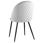 Мягкий стул в сером велюре Miruna Chair варинант исполнения - 4 | Loft Concept в Екатеринбурге