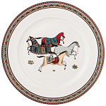 Сервиз обеденный из фарфора с изображением лошадей на 6 персон 23 предмета Porcelain Horse Set  варинант исполнения - 3 | Loft Concept в Екатеринбурге