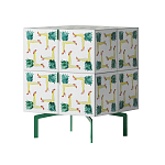 Тумба  с рисунком ShortT Pina Colada Green варинант исполнения - 2 | Loft Concept в Екатеринбурге