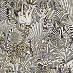 Ткань Jungle Animaux Camoufles Бежевый Велюр N 1147 варинант исполнения - 1 | Loft Concept в Екатеринбурге