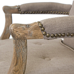 Кресло Aubrey Classical Armchair brown flax варинант исполнения - 4 | Loft Concept в Екатеринбурге