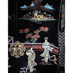 Шкаф черный в китайском стиле  Chinese Cabinet Black варинант исполнения - 2 | Loft Concept в Екатеринбурге