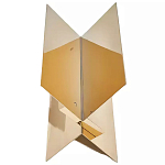 Дизайнерский журнальный стол фигурный золотого цвета Ufuri варинант исполнения - 1 | Loft Concept в Екатеринбурге