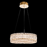 Люстра подвесная круглая из прозрачного хрусталя с золотым корпусом Selfsufficient варинант исполнения - 2 | Loft Concept в Екатеринбурге