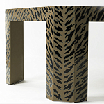 Дизайнерский кофейный стол с рисунком леопард Neytiri Beige Leopard варинант исполнения - 3 | Loft Concept в Екатеринбурге