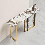 Консоль с прямоугольной мраморной столешницей Vivian Console варинант исполнения - 2 | Loft Concept в Екатеринбурге