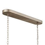 Люстра овальной формы с фактурным серебряным каркасом и тканевым абажуром Silver Honeycomb варинант исполнения - 4 | Loft Concept в Екатеринбурге