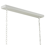 Люстра белая прямоугольная с абажурами в виде цветков тюльпана White Tulips варинант исполнения - 5 | Loft Concept в Екатеринбурге