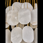 Люстра с овальными подвесками из натурального камня Spatial Composition варинант исполнения - 5 | Loft Concept в Екатеринбурге