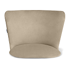 Барный стул со спинкой на 4-х коричневых ножках Бежевый Велюр Ava Charm варинант исполнения - 3 | Loft Concept в Екатеринбурге