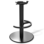 Барный стул вращающийся со спинкой и подлокотниками Douglas Rhombus Черный Велюр варинант исполнения - 4 | Loft Concept в Екатеринбурге