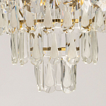 Люстра многоярусная с овальными прозрачными подвесками 36 см Harmonica варинант исполнения - 10 | Loft Concept в Екатеринбурге