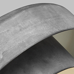 Подвесной светильник с массивным круглым стальным плафоном серого цвета в индустриальном стиле на цепи Feiss варинант исполнения - 3 | Loft Concept в Екатеринбурге