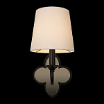 Бра с белым текстильным абажуром и фигурным основанием с зеркальной вставкой Vitorino варинант исполнения - 13 | Loft Concept в Екатеринбурге