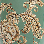 Настольная лампа бирюзовая с цветочным принтом Turquoise Flight варинант исполнения - 6 | Loft Concept в Екатеринбурге