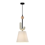 Подвесной светильник с бежевым тканевым плафоном Flourish варинант исполнения - 2 | Loft Concept в Екатеринбурге