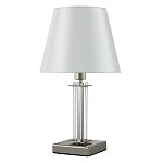 Настольная лампа с белым тканевым абажуром в форме конуса Laurent варинант исполнения - 1 | Loft Concept в Екатеринбурге