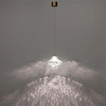 Подвесной светильник с плафоном из фактурного прозрачного стекла Light Ensemble варинант исполнения - 4 | Loft Concept в Екатеринбурге