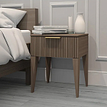 Тумба прикроватная коричневая с ящиком Harper Line варинант исполнения - 2 | Loft Concept в Екатеринбурге