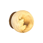 Настенно-потолочный светильник с плафоном в форме шара из алебастра Cryptocrystalline Stone варинант исполнения - 4 | Loft Concept в Екатеринбурге