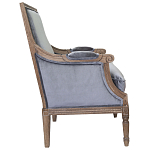 Кресло William Classical Armchair grey velvet варинант исполнения - 1 | Loft Concept в Екатеринбурге