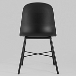 Стул из прочного пластика на металлическом основании Anora Black варинант исполнения - 4 | Loft Concept в Екатеринбурге