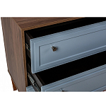 Комод серый из массива бука с 3-мя ящиками Wenge Light варинант исполнения - 3 | Loft Concept в Екатеринбурге