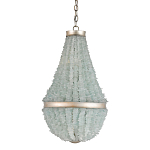 Люстра с каскадом из стеклянных декоративных элементов Shining Sea Glass варинант исполнения - 2 | Loft Concept в Екатеринбурге