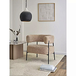 Кресло полукруглое мягкое с буклированной обивкой Armchair with Boucle Upholstery варинант исполнения - 9 | Loft Concept в Екатеринбурге