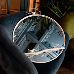 Зеркало настенное в раме белого цвета с декором птица на ветке Mirror Portal варинант исполнения - 3 | Loft Concept в Екатеринбурге