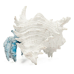 Статуэтка голубой рак с белой раковиной Marine Accessories варинант исполнения - 4 | Loft Concept в Екатеринбурге