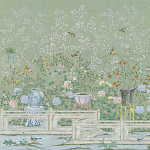 Обои ручная роспись Temple Newsam Mercury Grey варинант исполнения - 1 | Loft Concept в Екатеринбурге