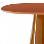 Обеденный стол оранжевый с тонкой столешницей и основанием в виде конуса Viola варинант исполнения - 1 | Loft Concept в Екатеринбурге