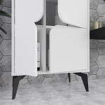 Комод белый с 4-мя дверцами на металлических ножках SPARK MULTIPURPOSE CABINET WHITE варинант исполнения - 12 | Loft Concept в Екатеринбурге
