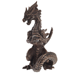 Декоративная статуэтка Дракон Dark Bronze Dragon Holding Sphere Statuette варинант исполнения - 4 | Loft Concept в Екатеринбурге
