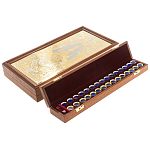 Нарды с гравюрой из натурального камня лазурит Backgammon from Stone варинант исполнения - 3 | Loft Concept в Екатеринбурге