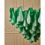 Люстра из стеклянных зеленых лепестков Petalled Illuminator варинант исполнения - 5 | Loft Concept в Екатеринбурге